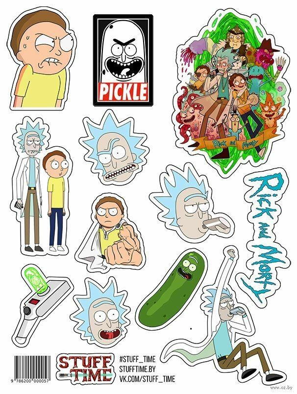 rick and morty stickers  Preview Image