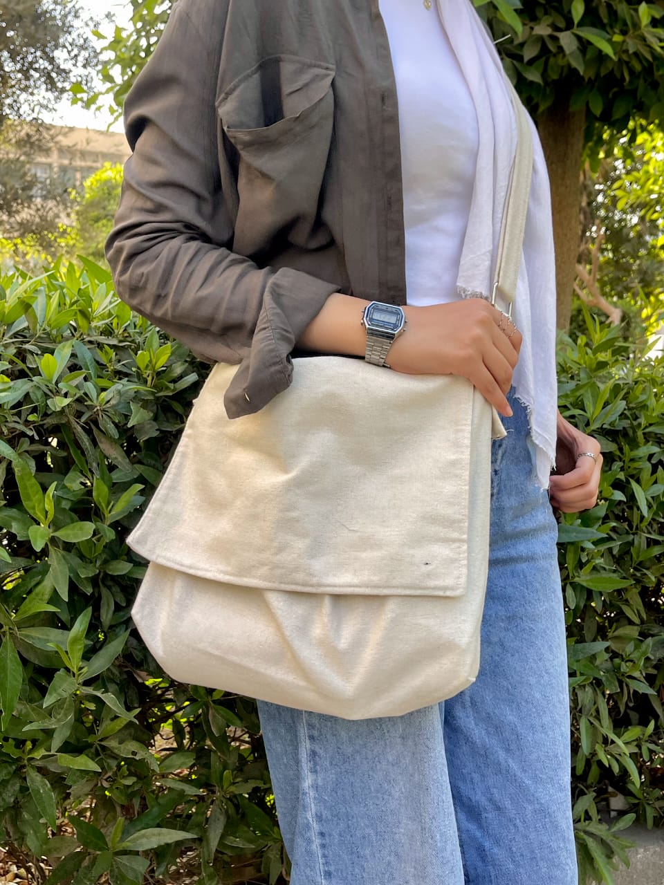 white cross bag  Preview Image