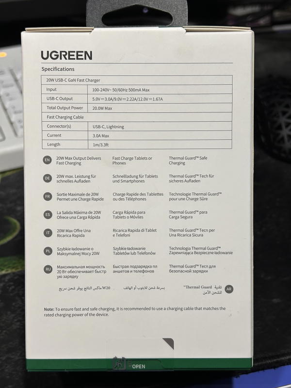 UGREEN USB-C GaN Fast Charger CD137 Image 2 Preview