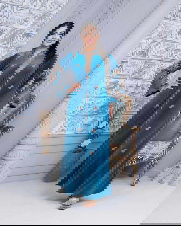 دشداشة مخمل كلوش  Image 4 Preview