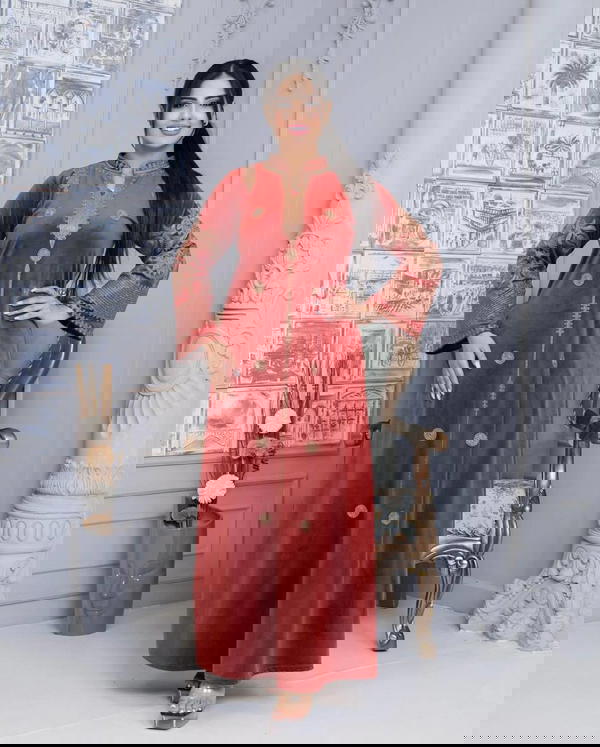 دشداشة مخمل كلوش  Image 6 Preview