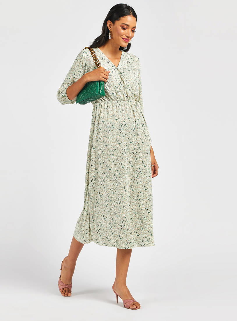 فستان طويل بأكمام ماركة H&M Preview Image