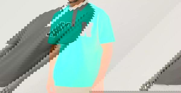 تيشرت بنصف كم اخضر بولو مقاس 3XL Image 1 Preview