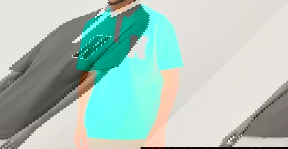 تيشرت بنصف كم اخضر بولو مقاس 3XL Preview Image
