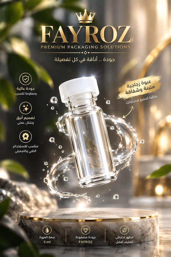 فايل زجاج ١٠مل بغطاء بلاستم Image 2 Preview