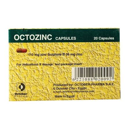 Octozinc 25mg 20cap Preview Image