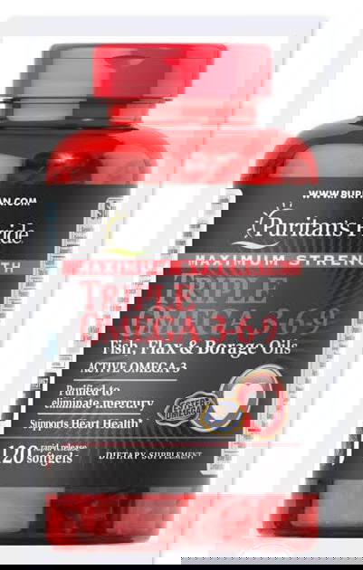 Puritains Pride Triple Omega 120tab  Image 1 Preview