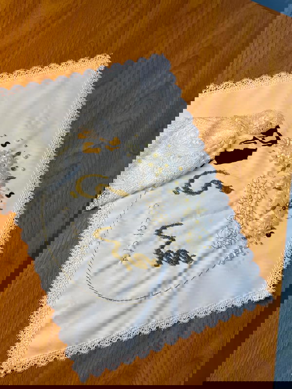 منديل كتب الكتاب تطريز Image 2 Preview