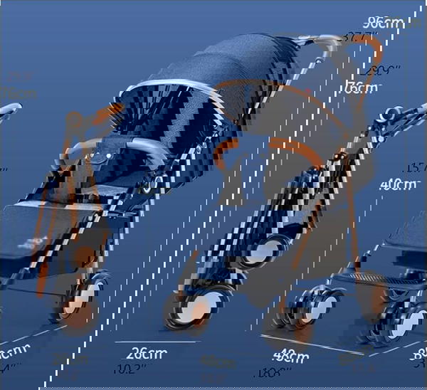 عربة اطفال haoshu x - عربة اطفال هاوشو Image 7 Preview