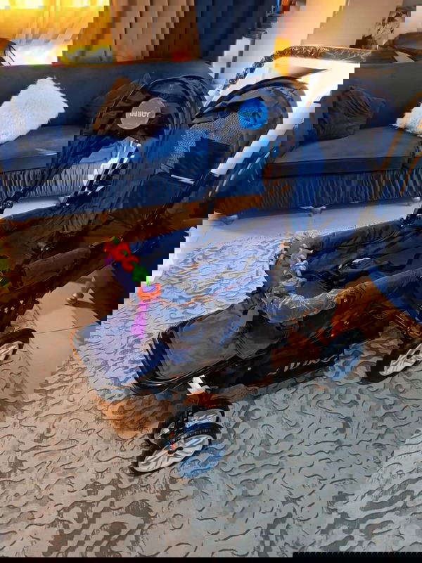 عربة أطفال توأم لانسي كبيرة خفيفة الوزن وقابلة للطي  Image 7 Preview