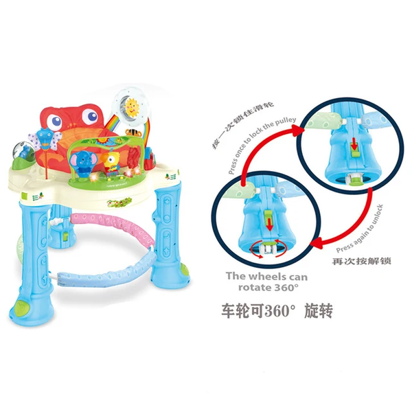 مشاية أطفال موسيقية من Baby Bucket Jumperoo تساعد على التوازن في أول خطوة للطفل Image 2 Preview