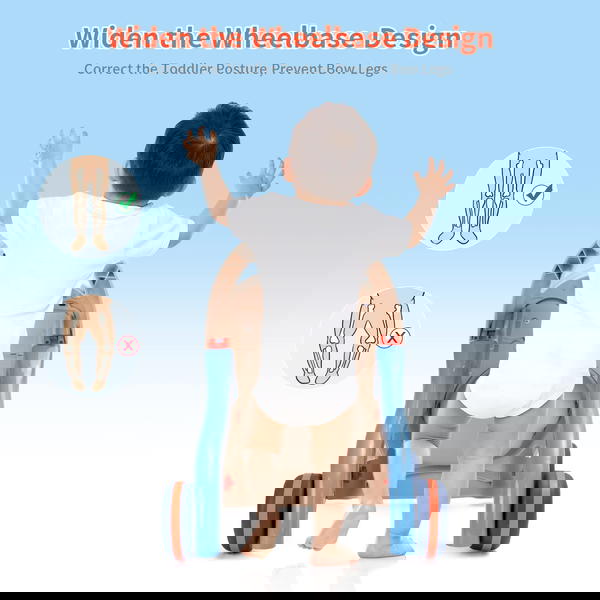 مشاية موسيقية مع اضواء تفاعلية للاطفال مع موسيقى وميزات اضاءة، لعبة ممتعة وجذابة للتطور المبكر والمهارات الحركية - متعددة الالوان Image 3 Preview