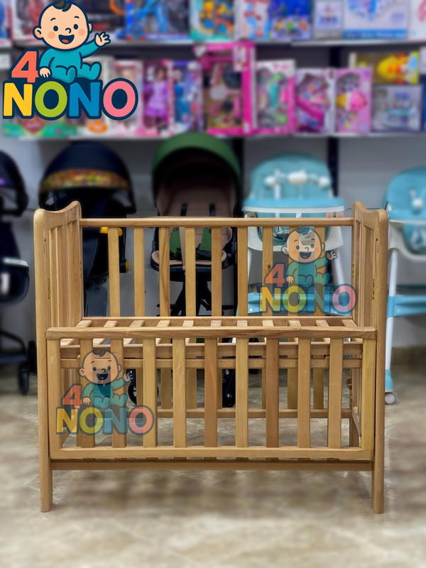 سرير اطفال خشب (مقاس 100*60 قابل للطي) Image 2 Preview