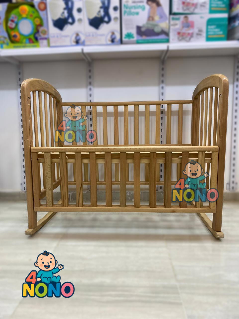 سرير بيبي هزاز خشب زان Preview Image