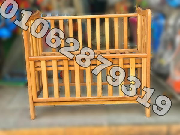 سرير خشب زان مقاس  100سم * 60 سم Image 4 Preview