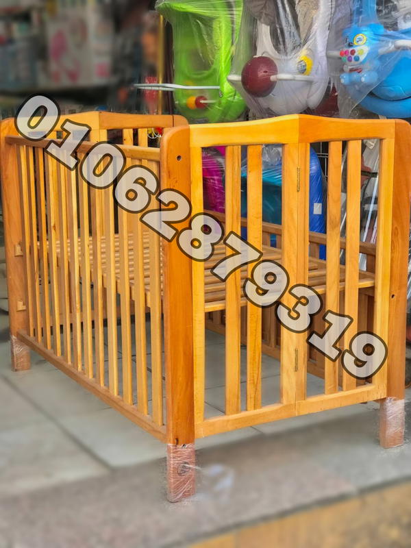 سرير خشب زان مقاس  120 سم  * 70 سم Image 2 Preview