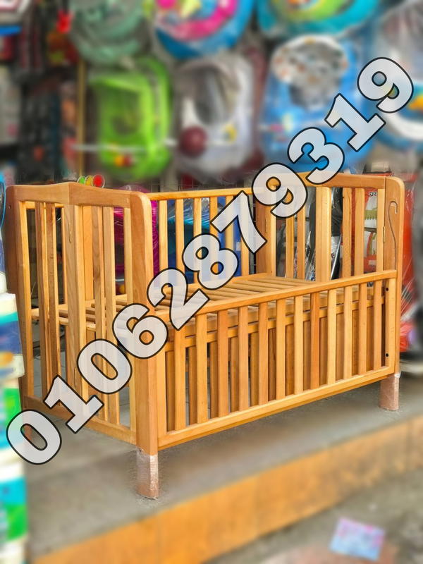 سرير خشب زان مقاس  120 سم  * 70 سم Image 3 Preview