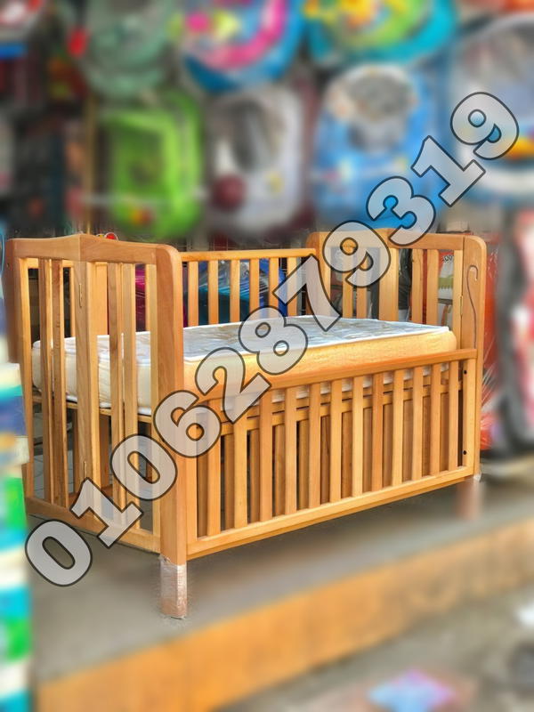 سرير خشب زان مقاس  120 سم  * 70 سم Image 9 Preview