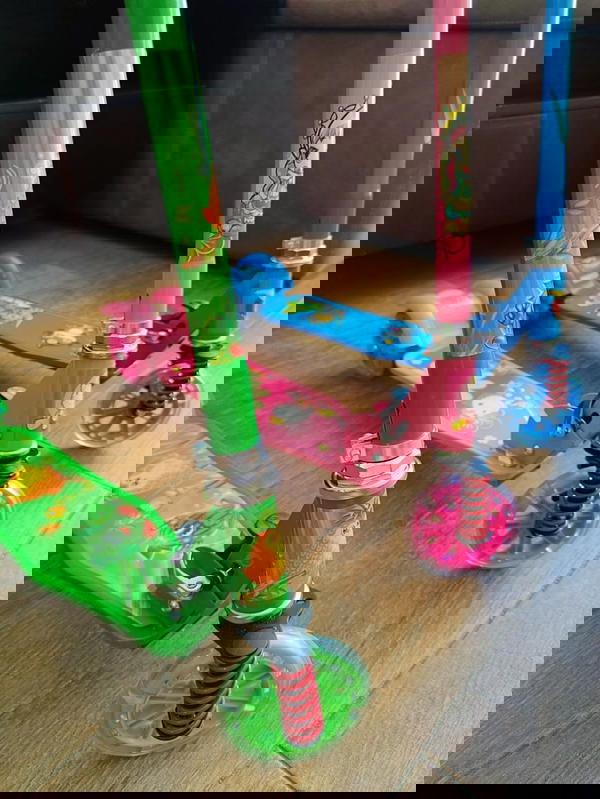 ❤️ سكووتر معدن بالكامل عجل مضئ  Image 2 Preview