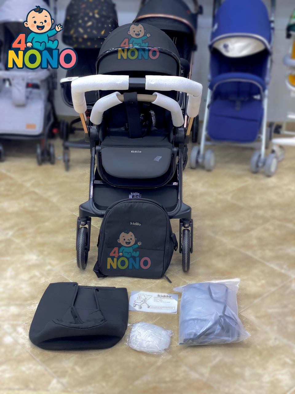 kidilo deluxe baby stroller D900 Preview Image
