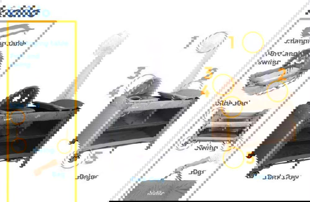 سرير اطفال kidilo bed T-703L Preview Image