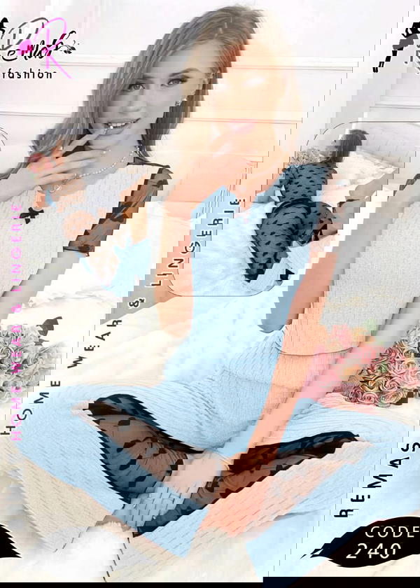 بيجامه ريب مضلع Image 1 Preview