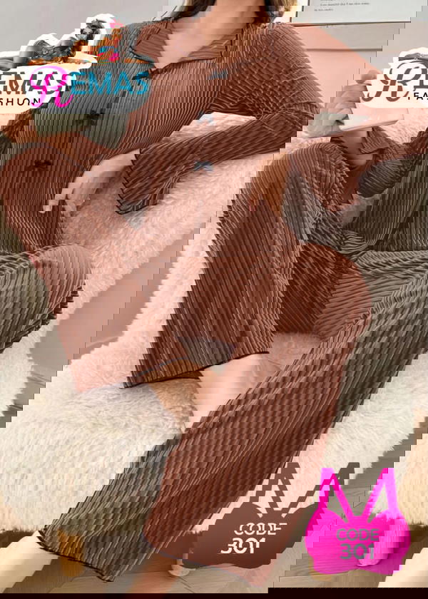 بيجامه ريب مضلع Image 2 Preview