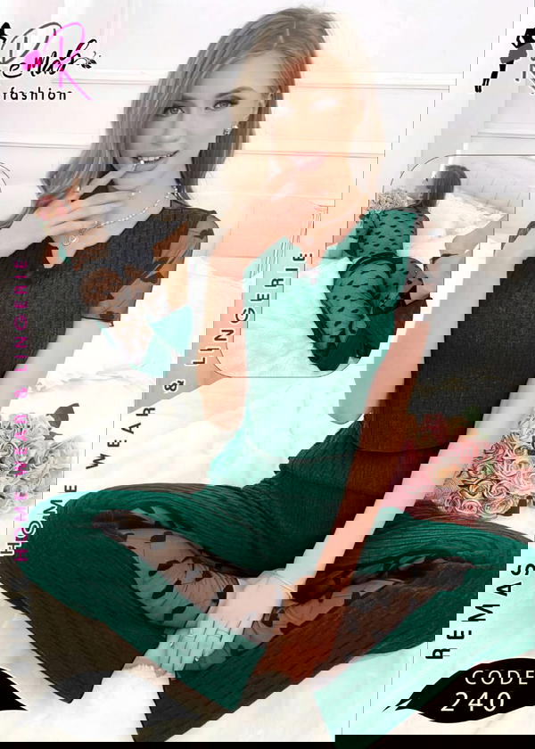 بيجامه ريب مضلع Image 3 Preview