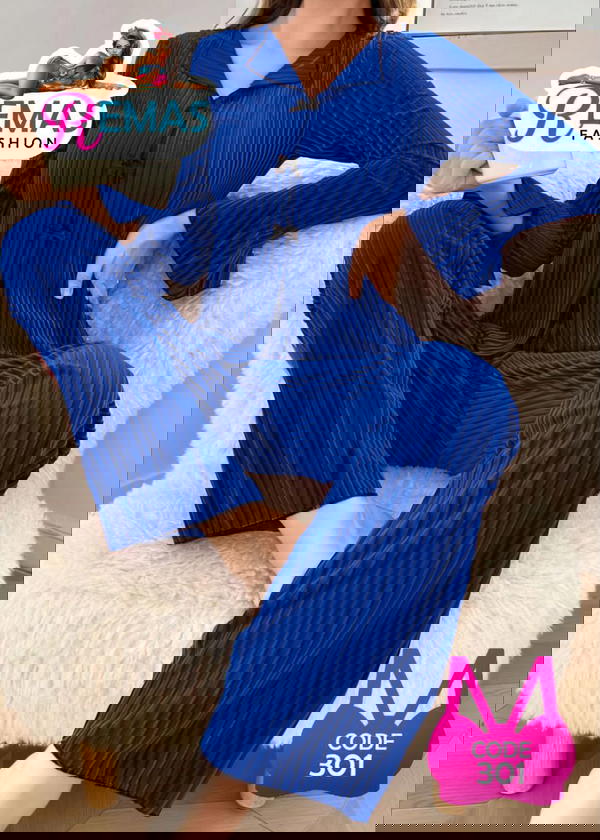 بيجامه ريب مضلع Image 3 Preview