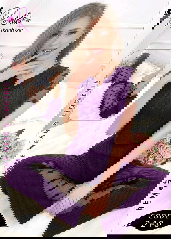 بيجامه ريب مضلع Image 5 Preview