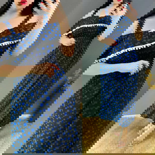 دشداشة طويلة خامة فانلة زبدة فول ليكرا Image 2 Preview