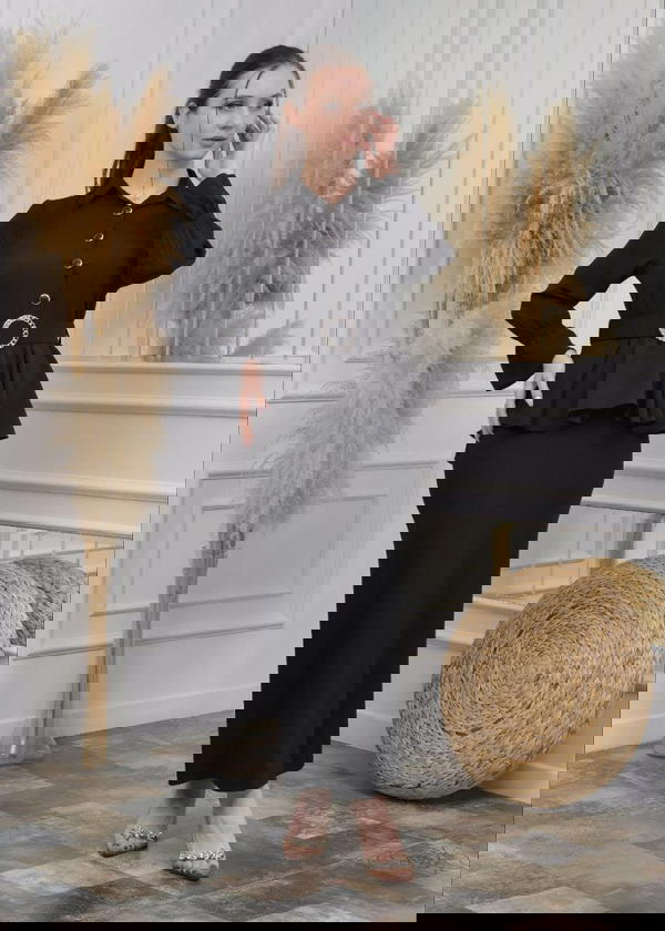 فستان بينصل مرتب متصل Image 3 Preview
