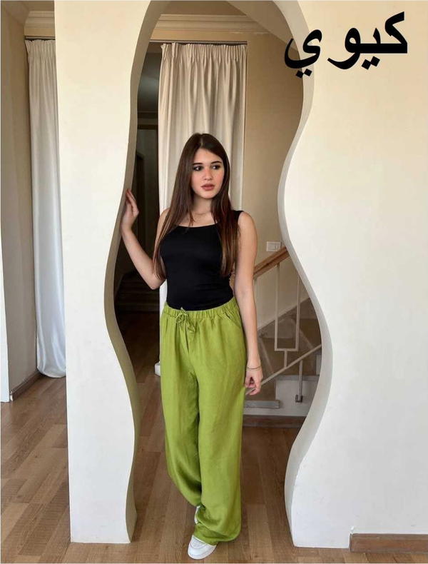 بنطلون الكتان الصيفي جميع الالوان Image 1 Preview