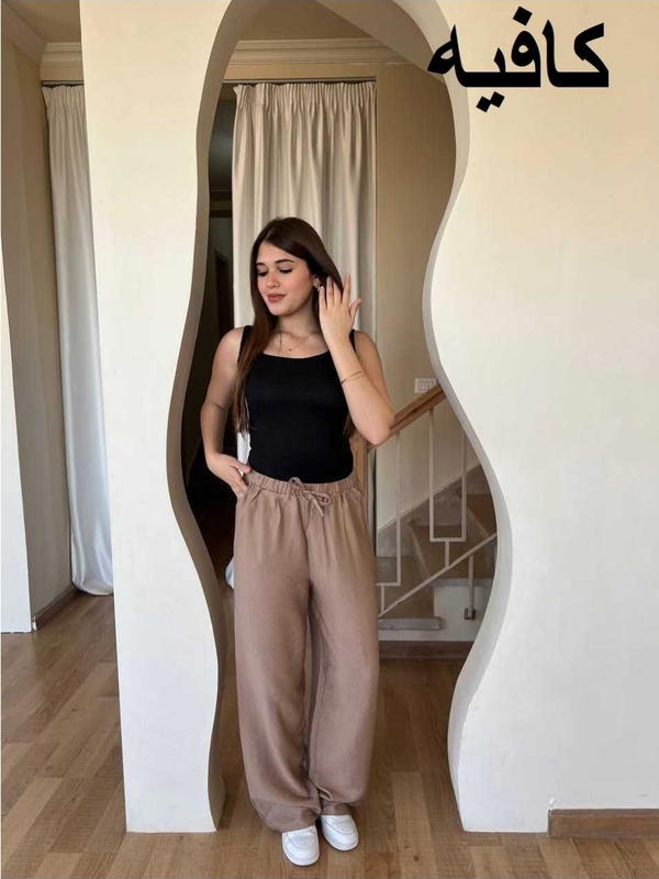 بنطلون الكتان الصيفي جميع الالوان Image 4 Preview