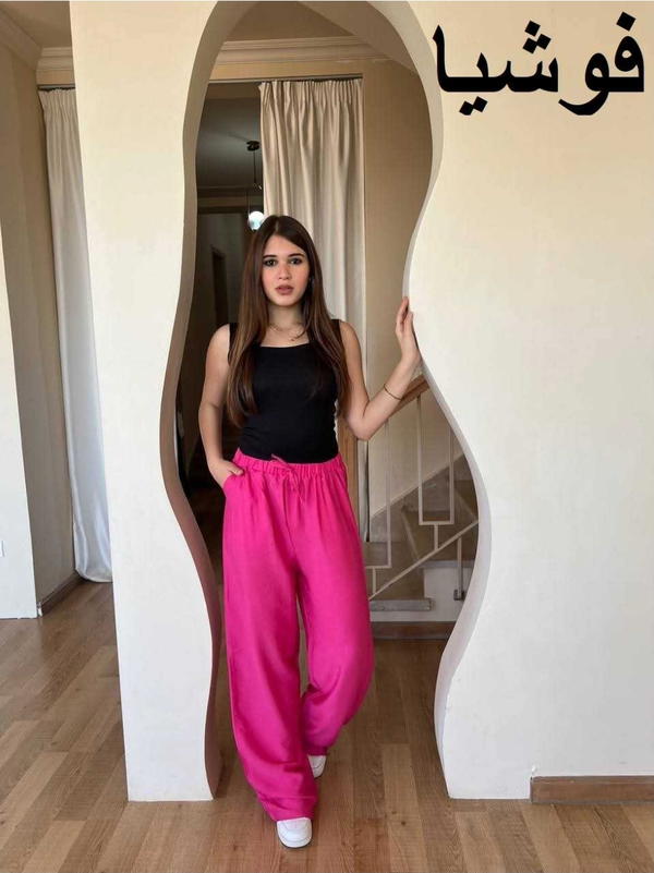 بنطلون الكتان الصيفي جميع الالوان Image 8 Preview