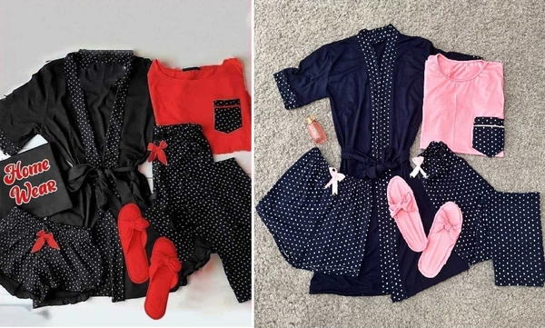 بيجامه العروسه 5قطع Image 1 Preview