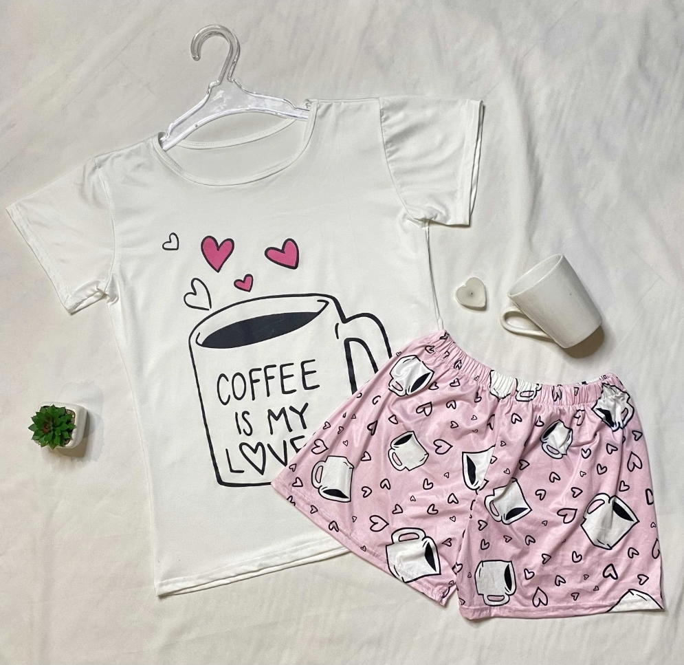 بيجامة حريمي Coffee Is My Lover Preview Image