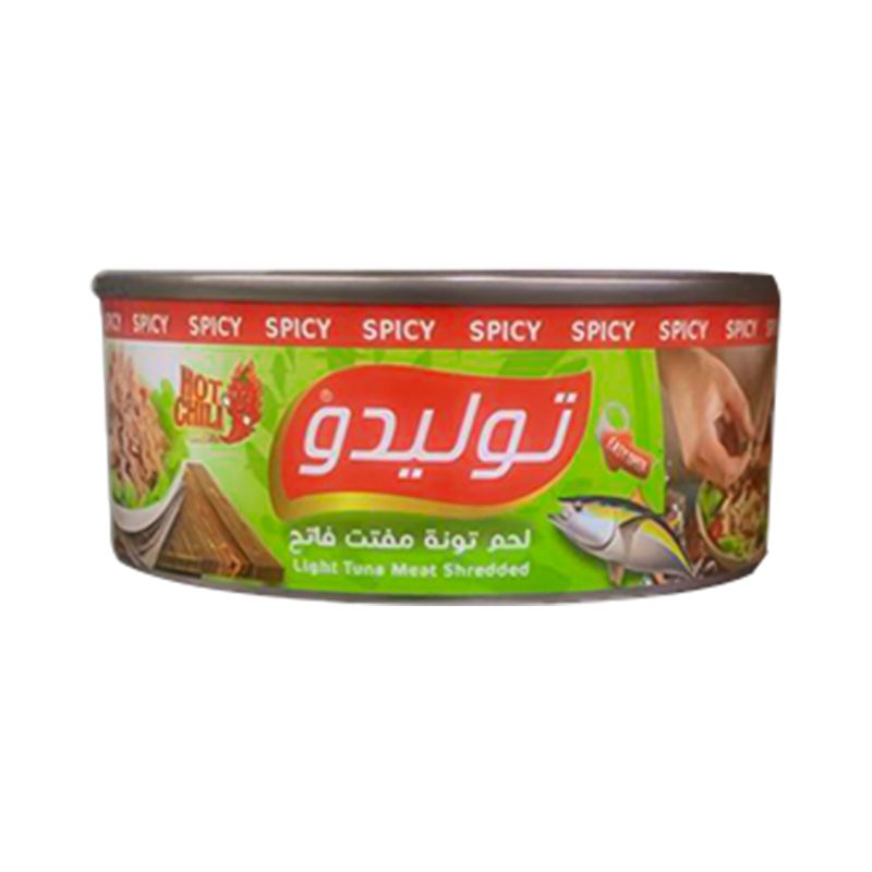 تونة فاتحة مفتتة هوت شيلي توليدو - 140جم Preview Image