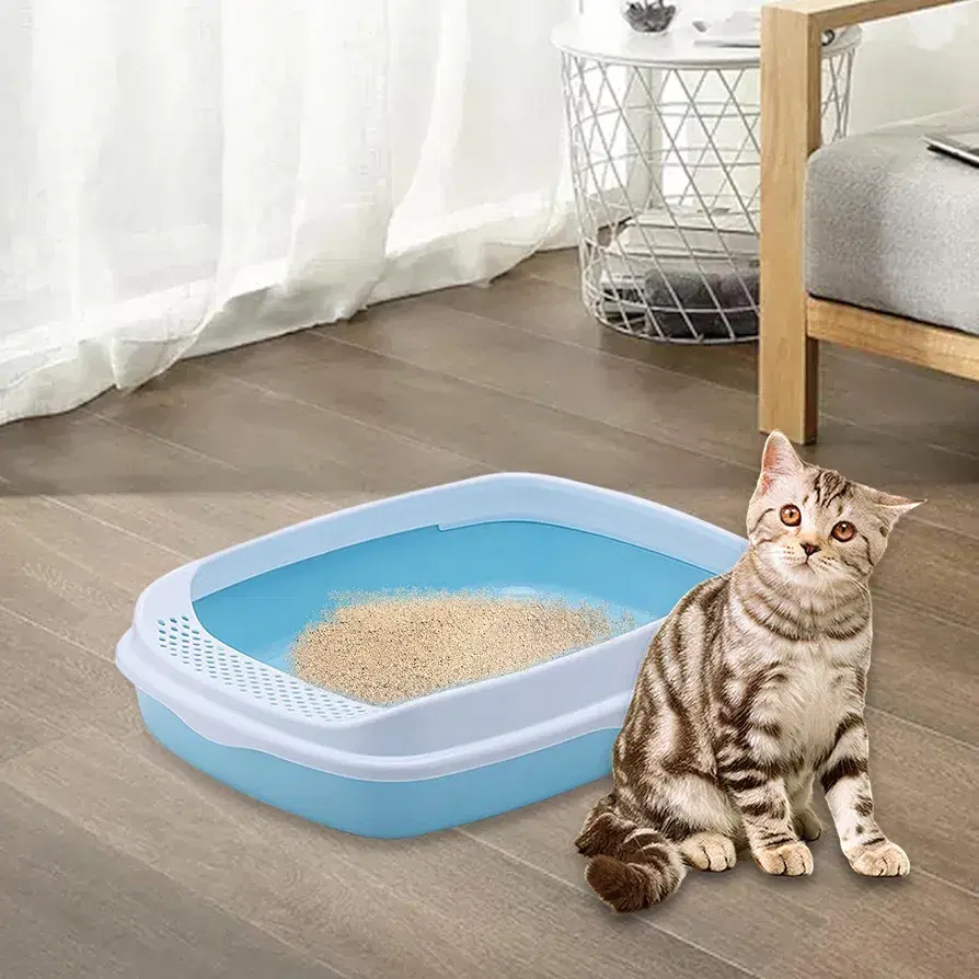  Medium sand box in clear colors for pet cats  Preview Image