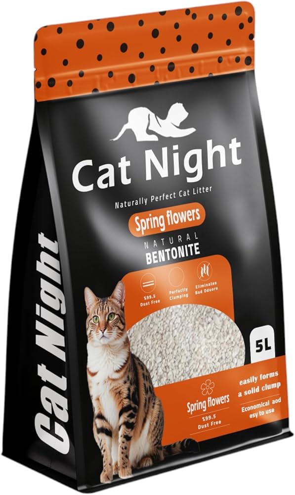 Cat Night Spring Flowers Letters 5L Preview Image
