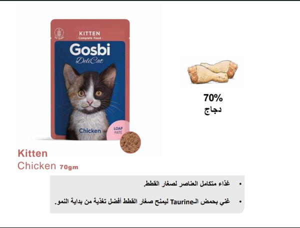 Gosbi Delicat Kitten Chicken 70gm(806459) Image 2 Preview
