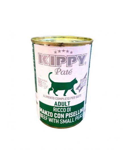 Kippy pate cat adult Rich in beef with small peas, 400gm(511812) Preview Image