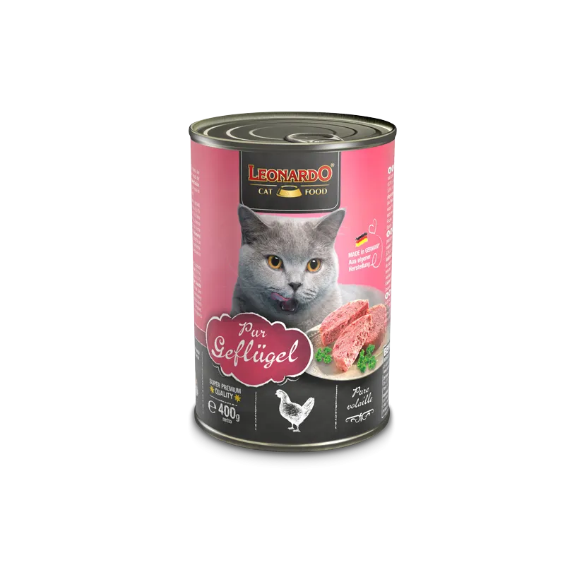 LEONARDO CAT WET FOOD for Adult Cats 400g (pure poultry)(756220) Preview Image