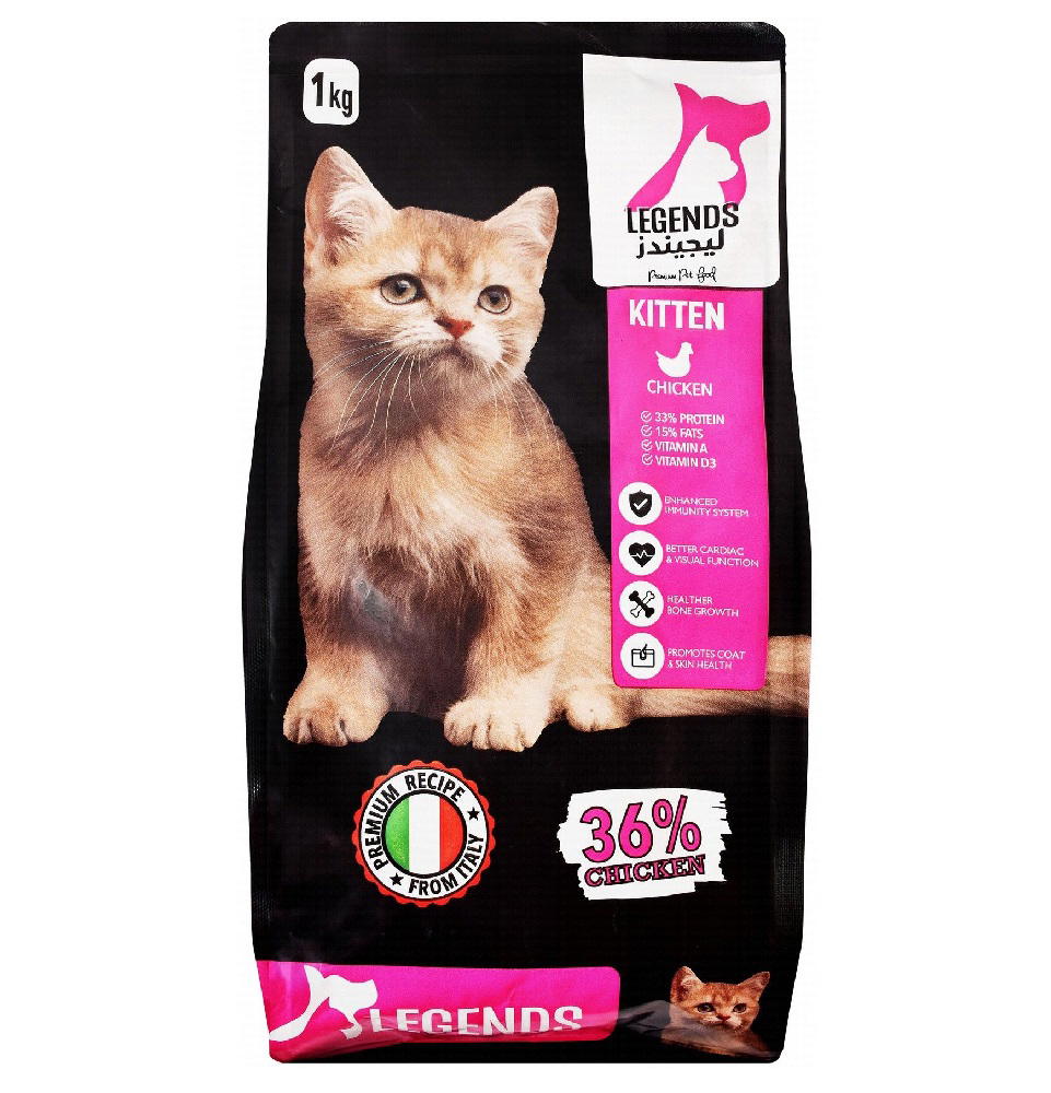 Legends - Kitten Dry Food - Chicken 1kg Preview Image