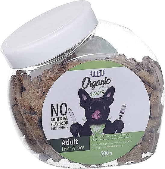 ORGO | ORGANIC BISCUITS (Adult) - Liver & Rice | 500 gm  Preview Image