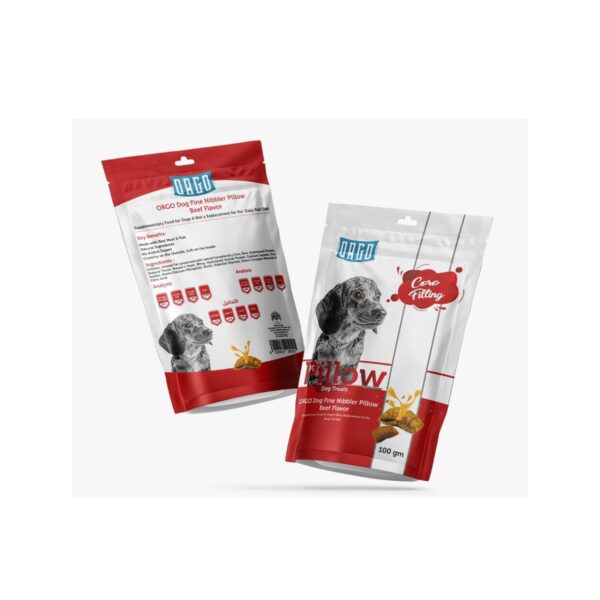 Orgo pillow dog treats beef 100gm Preview Image