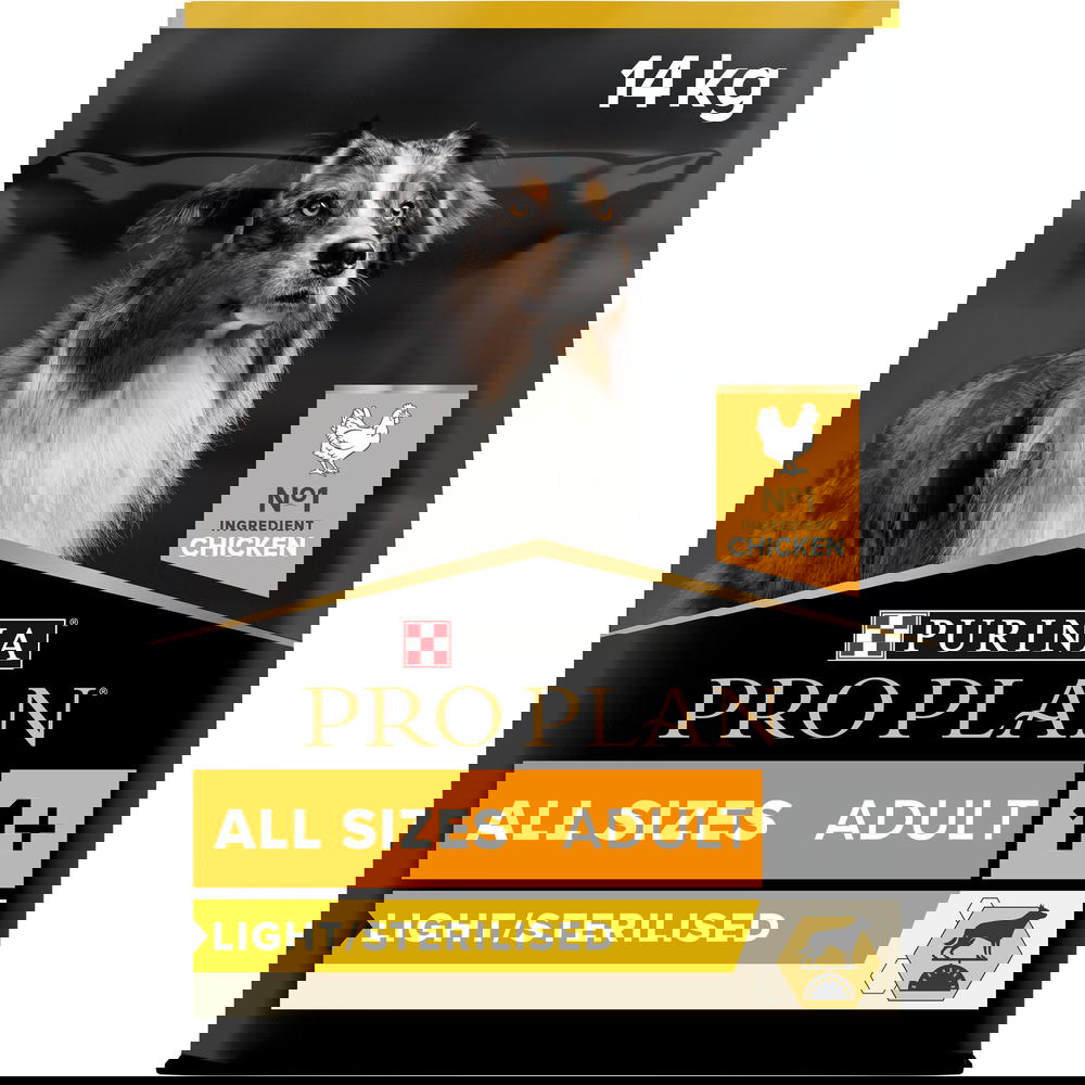 PURINA® Pro Plan® All Sizes Adult Light / Sterilised with OPTIWEIGHT®, Rich in Chicken Dry Dog Food - 14 KG Preview Image