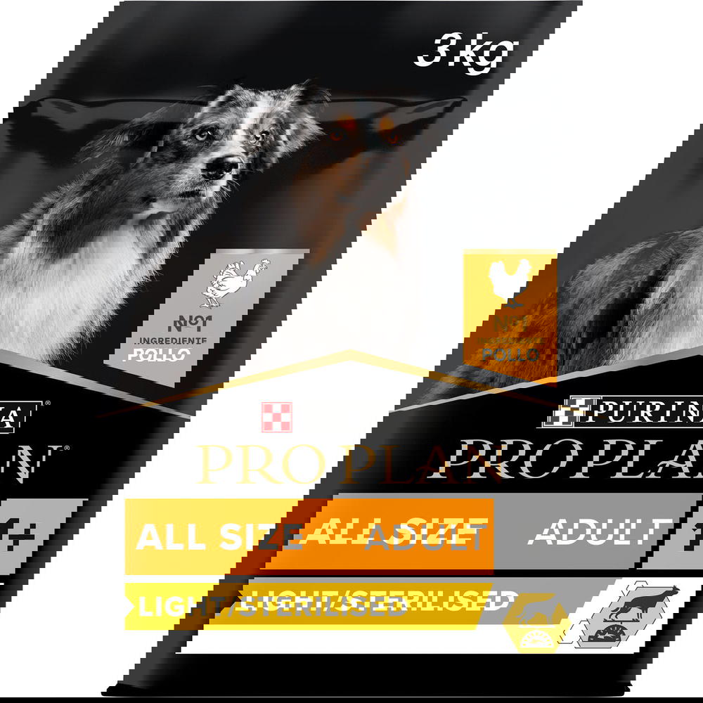 PURINA® Pro Plan® All Sizes Adult Light / Sterilised with OPTIWEIGHT®, Rich in Chicken Dry Dog Food - 3 KG Preview Image