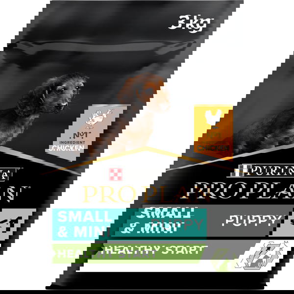PURINA® Pro Plan® Small & Mini Puppy with OPTISTART®, Rich in Chicken Dry Dog Food - 3 KG Image 1 Preview