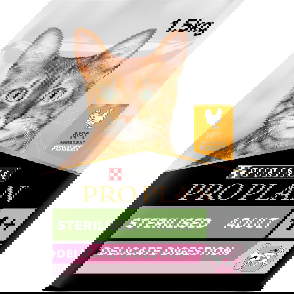 PURINA® PRO PLAN® Sterilised Adult 1+ year Rich in Chicken Dry Cat Food - 1.5 KG Preview Image